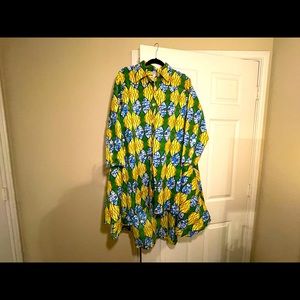 Vibrant 60s Feel High low Dress Size 20/22